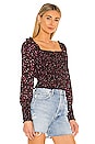 view 2 of 4 Ditsy Refresh Blouse in Rich Black Multi