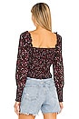 view 3 of 4 Ditsy Refresh Blouse in Rich Black Multi