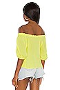 view 3 of 4 Off Shoulder Smock Blouse in Citrus Yellow