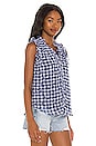 view 2 of 4 V Neck Ruffle Top in Gingham Floral