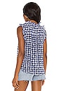 view 3 of 4 V Neck Ruffle Top in Gingham Floral