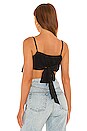 view 3 of 4 Handkerchief Top in Rich Black