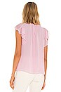 view 3 of 4 TOP ENCOLURE AVEC SMOCKS in Peony Pink