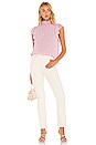 view 4 of 4 TOP ENCOLURE AVEC SMOCKS in Peony Pink