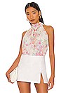 view 1 of 4 Halter Neck Blouse in Emily's Romantic Floral
