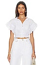 view 1 of 4 Button Front Top in Ultra White