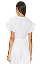 view 3 of 4 Button Front Top in Ultra White