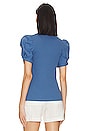 view 3 of 4 Puff Sleeve Tee in Capri Blue
