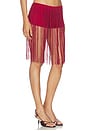 view 2 of 6 Long Fringe Hot Pants Red in Red