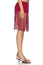 view 3 of 6 Long Fringe Hot Pants Red in Red