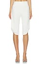 view 2 of 6 White Twist Capri in White