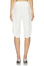 view 4 of 6 White Twist Capri in White