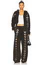 view 5 of 6 Eyelet Tracksuit Sweatpants in Brown