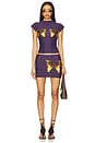 view 5 of 6 Moth Skirt in Purple