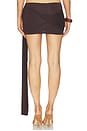 view 5 of 7 Twist Mini Skirt in Brown