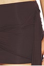 view 7 of 7 Twist Mini Skirt in Brown