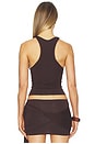 view 3 of 4 Twist Tank Top in Brown