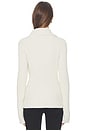 view 3 of 4 Rib Zip Knit in White