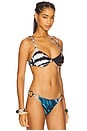 view 2 of 5 Bikini Top in Stripe Orchid