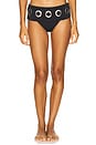 view 1 of 4 Eyelet Bikini Bottom in Black