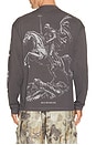 view 1 of 5 Knight Long Sleeve Tee in Graphene