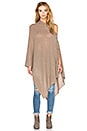 view 1 of 5 Lexi Solid Poncho in Moose