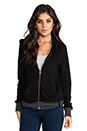 view 3 of 6 Heart of Bone Basic Zip Hoodie in Black