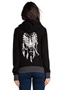 view 5 of 6 Heart of Bone Basic Zip Hoodie in Black