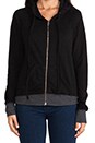 view 6 of 6 Heart of Bone Basic Zip Hoodie in Black