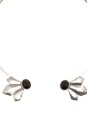 view 2 of 3 Open Scarecrow Collar Necklace en Silver/Onyx in Silver & Onyx