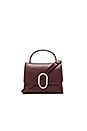 view 1 of 6 Alix Mini Top Handle Satchel in Bordeaux