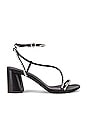 view 1 of 5 Drum Crystal Ankle Strap Sandal in Black