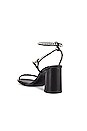 view 3 of 5 Drum Crystal Ankle Strap Sandal in Black