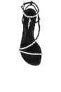 view 4 of 5 Drum Crystal Ankle Strap Sandal in Black