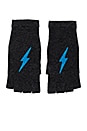 view 1 of 1 Tahlia Cashmere Gloves in Cinder & Mykonos Lightning Bolt