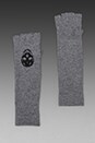 view 1 of 1 Luther Skull Cashmere Glove in Heather Grey/Black in Heather Grey & Black