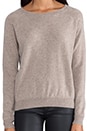 view 5 of 6 Luther Skull Cashmere Pullover in Heather Camel & Black