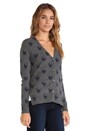 view 3 of 4 Multi Dexter Cardigan in Charcoal & Navy