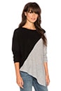 view 2 of 3 Angie Sweater in Black & Mid Heather Grey