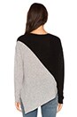 view 3 of 3 Angie Sweater in Black & Mid Heather Grey