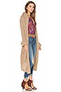 view 3 of 4 x Rocky Barnes Stella Hooded Cardigan in Camel