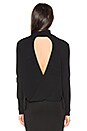 view 3 of 4 Milana Open Back Sweater in Black