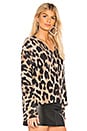 view 2 of 4 Geraldine Sweater in White Smoke & Leopard