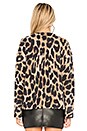 view 3 of 4 Geraldine Sweater in White Smoke & Leopard