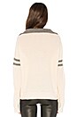 view 3 of 4 Nichola Half Zip Sweater in Chalk & Mid Heather Grey