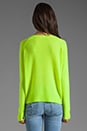 view 2 of 3 Charlie Nautical Neon Cashmere Sweater in Lime