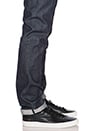 view 4 of 4 Slim Tapered Denim in Indigo Selvedge in Raw Indigo Selvedge