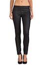 view 1 of 3 Mid Rise Coated Skinny Moto in Black