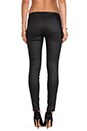 view 3 of 3 Mid Rise Coated Skinny Moto in Black