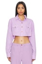 view 1 of 4 Stefy Crop Jacket in Lilac
